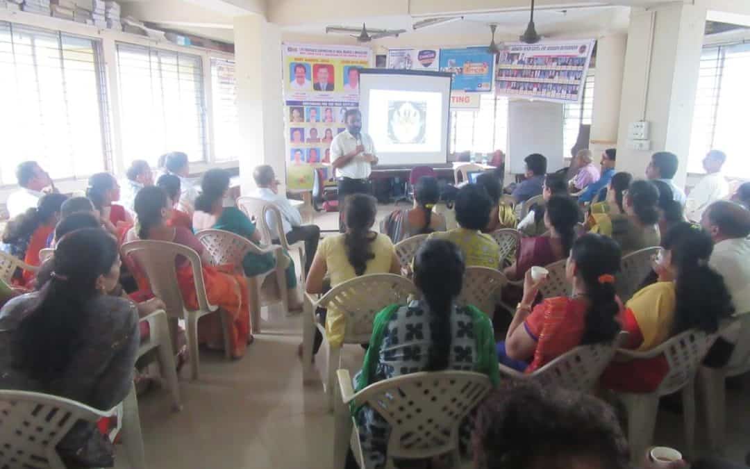 Dr Suresh Rao presented a talk to the staff of LIC, Mangalore division