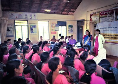 Cancer awareness/education programme for Asha workers and health assistants of Kurnad PHC