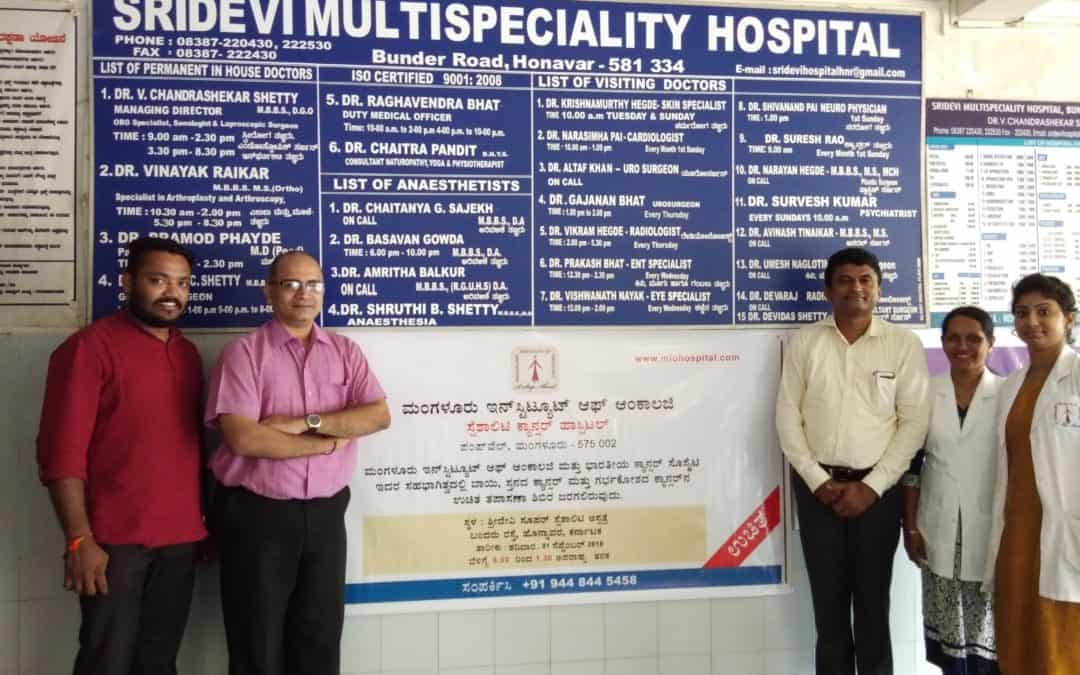 Mangalore Institute of Oncology conducted a free cancer detection camp at Shridevi Hospital