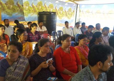 Cancer Awareness talk, and oral and breast screening camp at Badagabellur