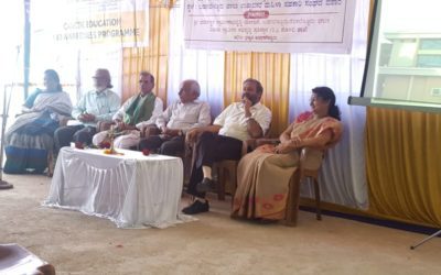 Cancer Awareness talk, and oral and breast screening camp at Badagabellur