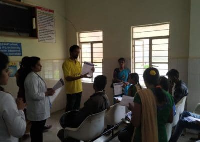 A cancer screening camp conducted at Sub-divisional Hospital, Sagar, Shivamogga