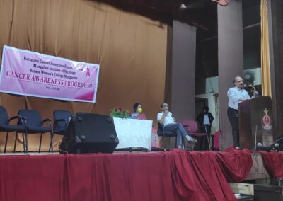 Diet and Cancer: Talk by Dr. MS Baliga at Besant College, Mangaluru