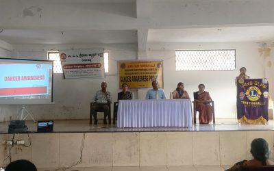 Cancer Awareness Talk Organized by Lions Club, Rotary Inner Wheel Club & MIO Thirthahalli